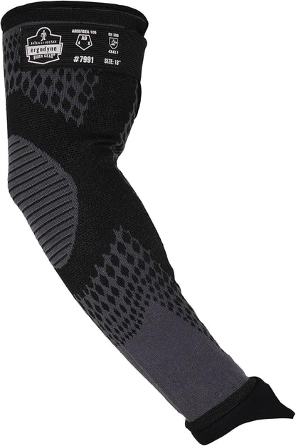 ProFlex 7991 Protective Arm Sleeves with Thumb Loop, Cut Resistant ANSI/ISEA 105-2016 A9, Tungsten Fiber