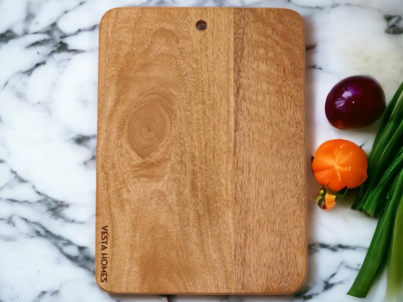Wooden Cutting Board for Kitchen/Chopping, Serving Board, Platter for Vegetables, Fruits, Cheese and Charcuterie | Natural Acacia Wood |15 * 10 Inches | Handcrafted in India