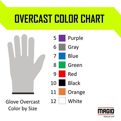 MAGID D-ROC ANSI A5 Heat-Resistant Silicone Coated Work Gloves, 1 Pair, Size 6/XS (GPD487)