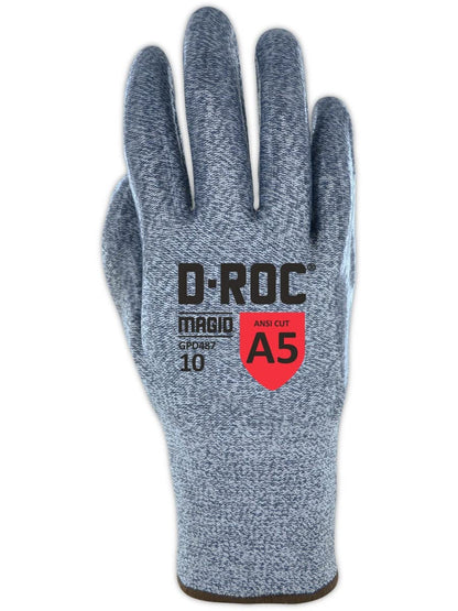 MAGID D-ROC ANSI A5 Heat-Resistant Silicone Coated Work Gloves, 1 Pair, Size 6/XS (GPD487)