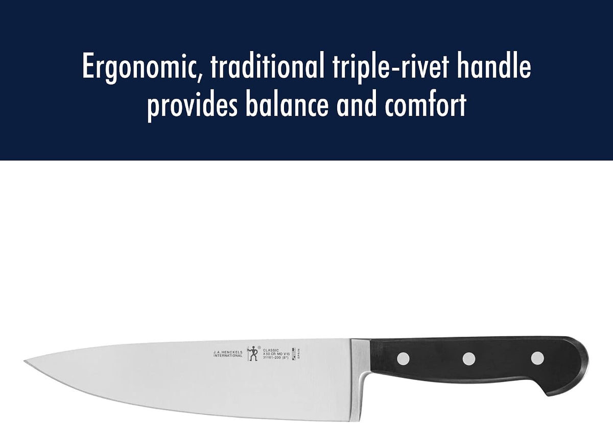 Classic 3-Pc Starter Chef Knife Set, Razor-Sharp German Engineered