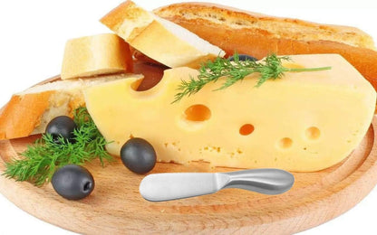 4 Pcs Stainless Steel Cheese and Butter Spreader Knives Set | Charcuterie Utensils for Cheese, Cold Butter, Jam, Pastry Making
