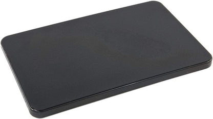 10x6 Inch Small and Bar Board Set, Black Plastic - 3 Pack