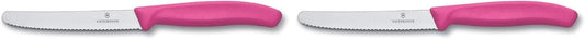 Swiss Classic 4-1/2-Inch Utility Knife with Round Tip, Pink Handle
