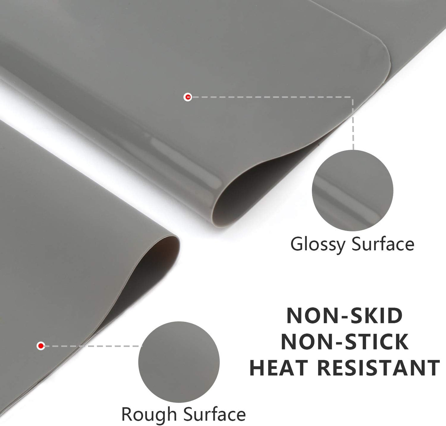 Silicone Crafts Mat, Silicone Sheets for Crafts, Painting, Nail Arts, Clay, Resin Jewelry Casting Molds Mat, Table Pad Placemat, Nonstick Nonslip, Gray & Beige & Light Blue (15.7x11.8 inch)