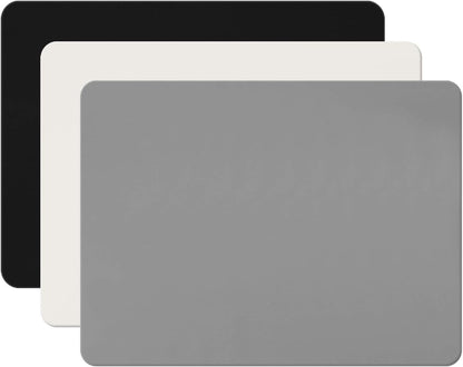 Silicone Crafts Mat, Silicone Sheets for Crafts, Painting, Nail Arts, Clay, Resin Jewelry Casting Molds Mat, Table Pad Placemat, Nonstick Nonslip, Gray & Beige & Light Blue (15.7x11.8 inch)