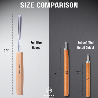 Schaaf Wood Carving Tools Wood Chisel Set with Gouges, Cr-V 60 Steel