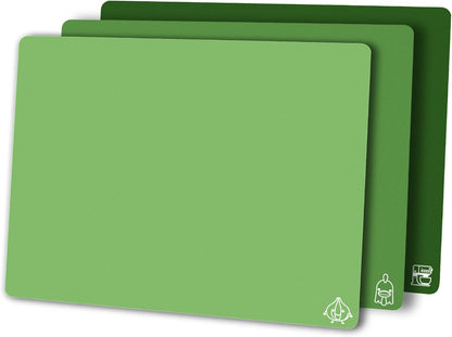 Flexible Plastic Cutting Boards for Kitchen Set of 3, Color Coded Cutting Mats, Non-Slip Cutting Boards for Meat, Dishwasher Safe, Gray