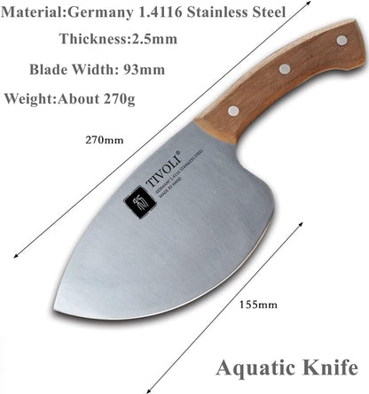 Seafood Market Fish Knives - Professional Kitchen Knife | Sharp Slaughter Fish Special Knife Meat Cleaver, Gifts for Men Women