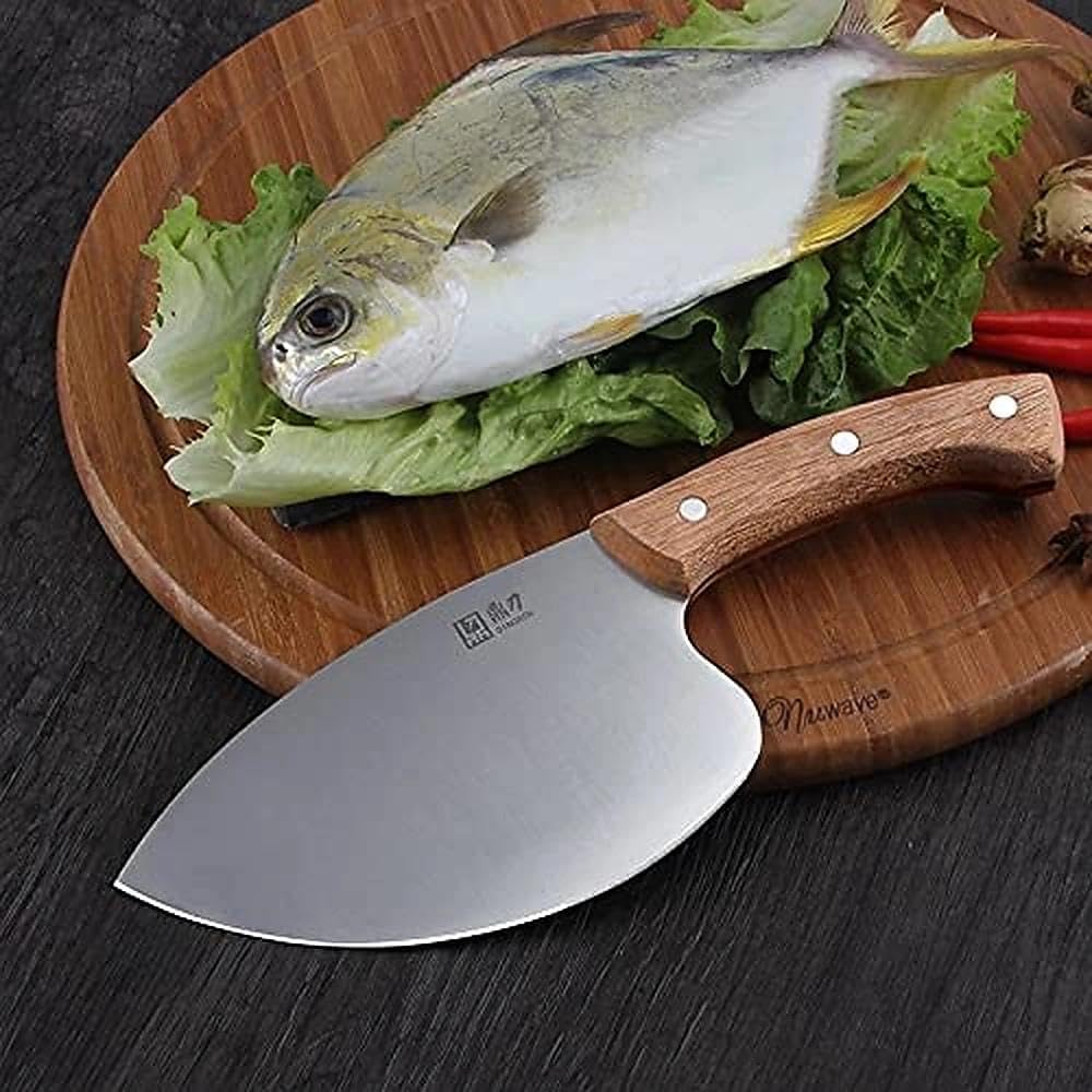 Seafood Market Fish Knives - Professional Kitchen Knife | Sharp Slaughter Fish Special Knife Meat Cleaver, Gifts for Men Women