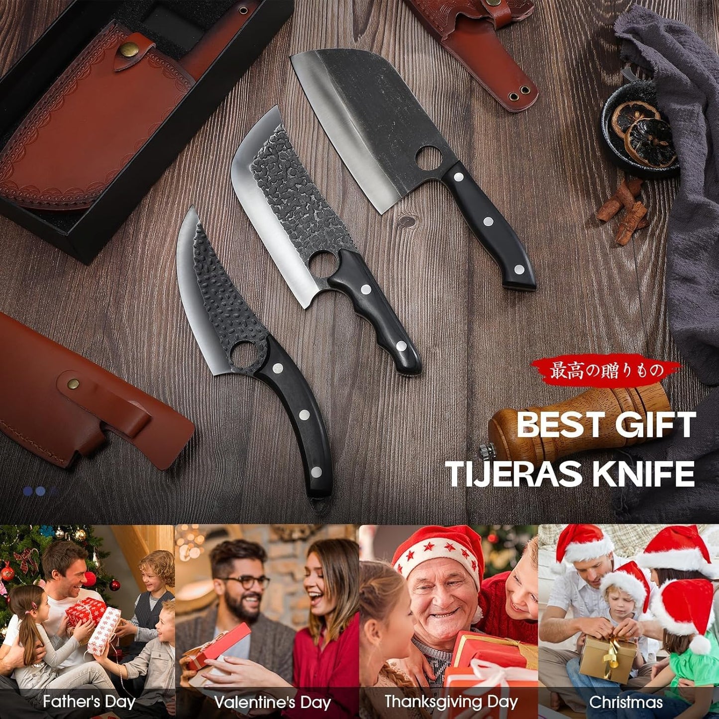 Seafood Market Fish Knives - Professional Kitchen Knife | Sharp Slaughter Fish Special Knife Meat Cleaver, Gifts for Men Women