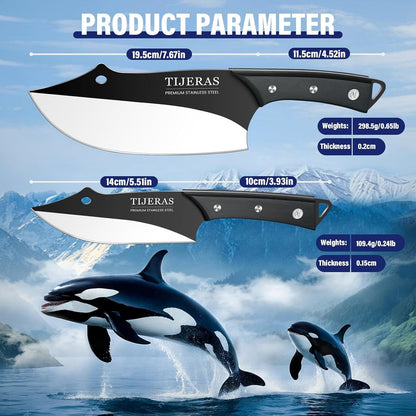 Seafood Market Fish Knives - Professional Kitchen Knife | Sharp Slaughter Fish Special Knife Meat Cleaver, Gifts for Men Women
