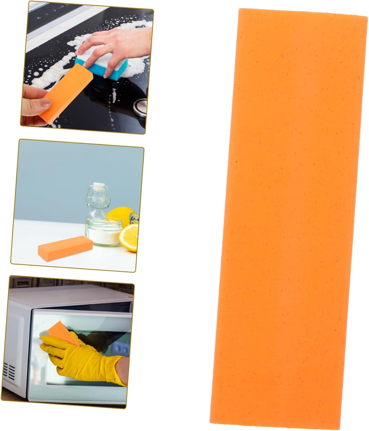 Multipurpose Rubber Eraser for Limescale and Rust Stains Kitchen Bathroom Cleaner for Stainless Steel and More Reusable and Easy to Clean