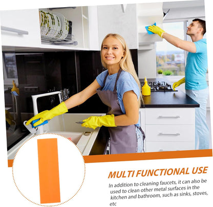 Multipurpose Rubber Eraser for Limescale and Rust Stains Kitchen Bathroom Cleaner for Stainless Steel and More Reusable and Easy to Clean
