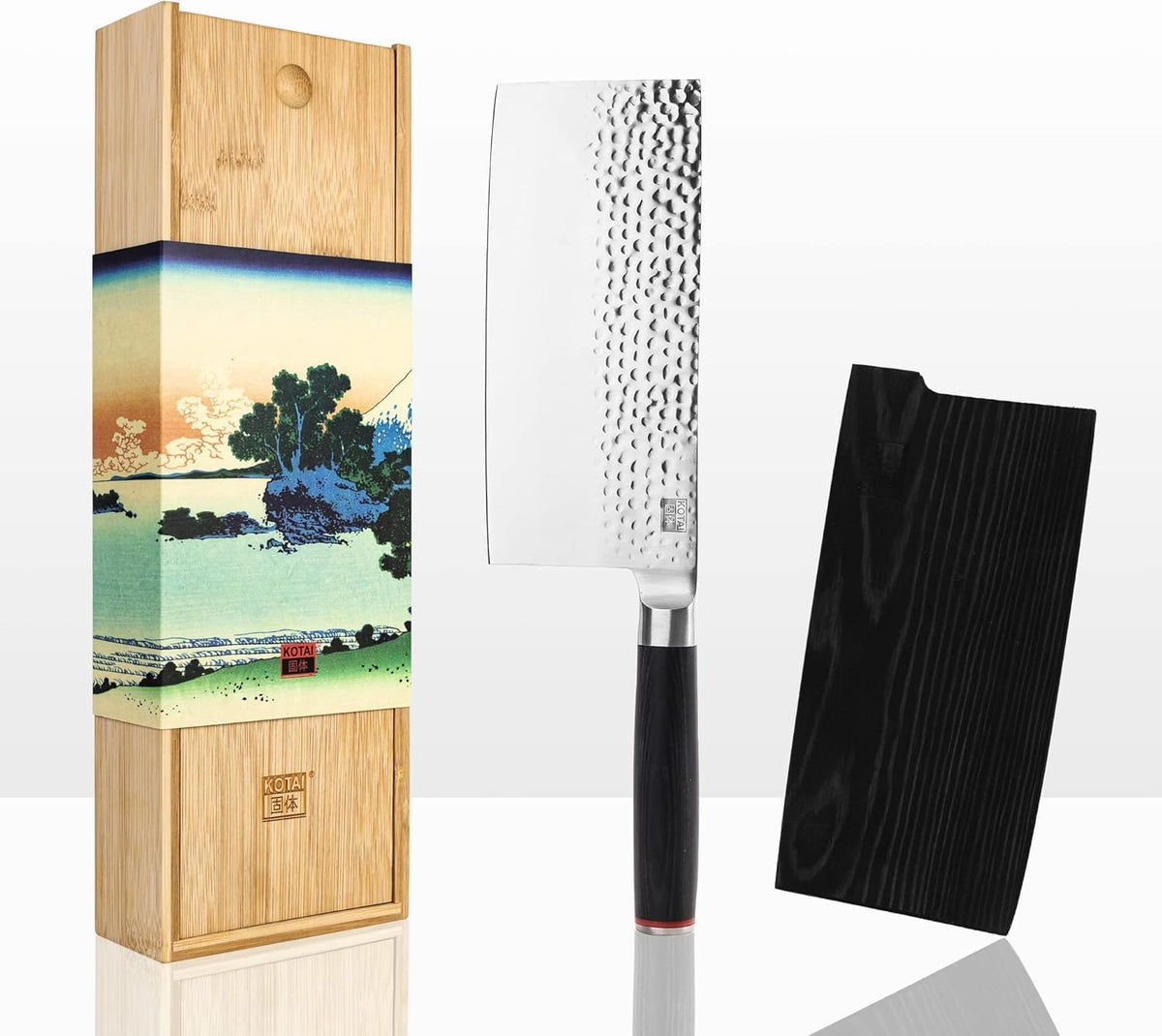 Gyuto 8 inch Chef Kitchen Knife | Ultra Sharp Japanese 440C Stainless Steel | Hammered Tsuchime Finish | Pakkawood Handle | Hidden Full Tang | Pakka Collection Professional Chef Knife