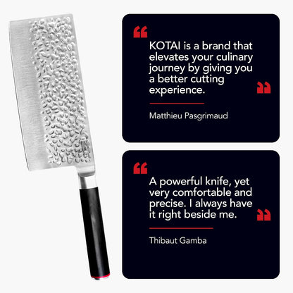 Gyuto 8 inch Chef Kitchen Knife | Ultra Sharp Japanese 440C Stainless Steel | Hammered Tsuchime Finish | Pakkawood Handle | Hidden Full Tang | Pakka Collection Professional Chef Knife
