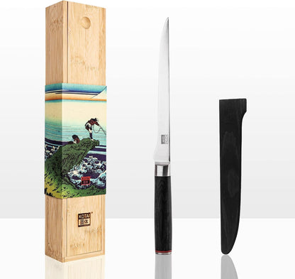 Gyuto 8 inch Chef Kitchen Knife | Ultra Sharp Japanese 440C Stainless Steel | Hammered Tsuchime Finish | Pakkawood Handle | Hidden Full Tang | Pakka Collection Professional Chef Knife