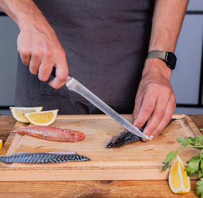Gyuto 8 inch Chef Kitchen Knife | Ultra Sharp Japanese 440C Stainless Steel | Hammered Tsuchime Finish | Pakkawood Handle | Hidden Full Tang | Pakka Collection Professional Chef Knife