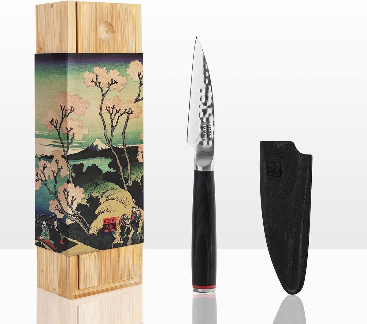 Gyuto 8 inch Chef Kitchen Knife | Ultra Sharp Japanese 440C Stainless Steel | Hammered Tsuchime Finish | Pakkawood Handle | Hidden Full Tang | Pakka Collection Professional Chef Knife