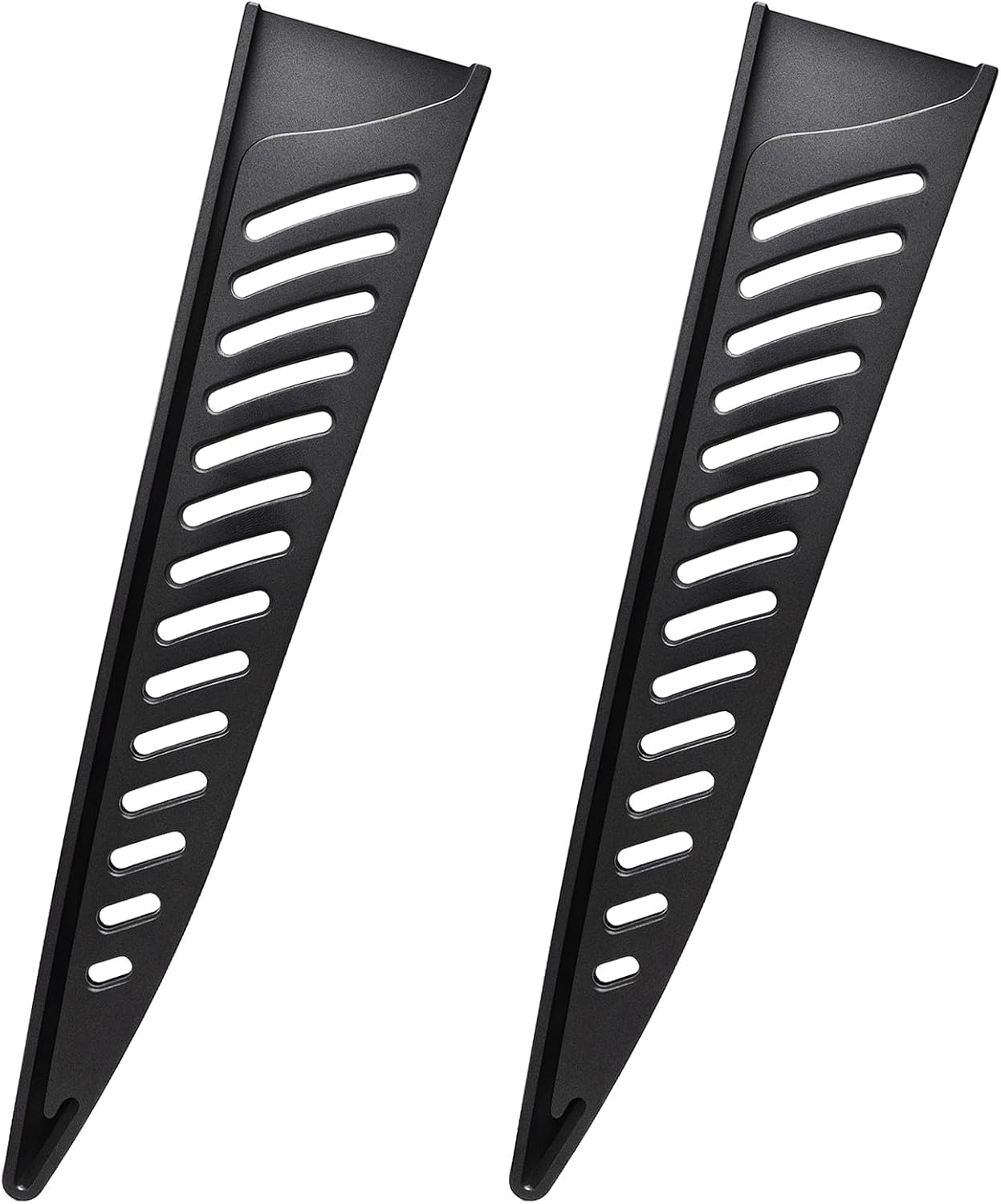 2 Pcs Safety Knife Cover Sleeves for 5 Inch General-Purpose Knife Sheath Blade Protector for Home Kitchen PP Universal Knife Sheath for Knife Protection Black