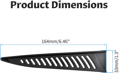 2 Pcs Safety Knife Cover Sleeves for 5 Inch General-Purpose Knife Sheath Blade Protector for Home Kitchen PP Universal Knife Sheath for Knife Protection Black