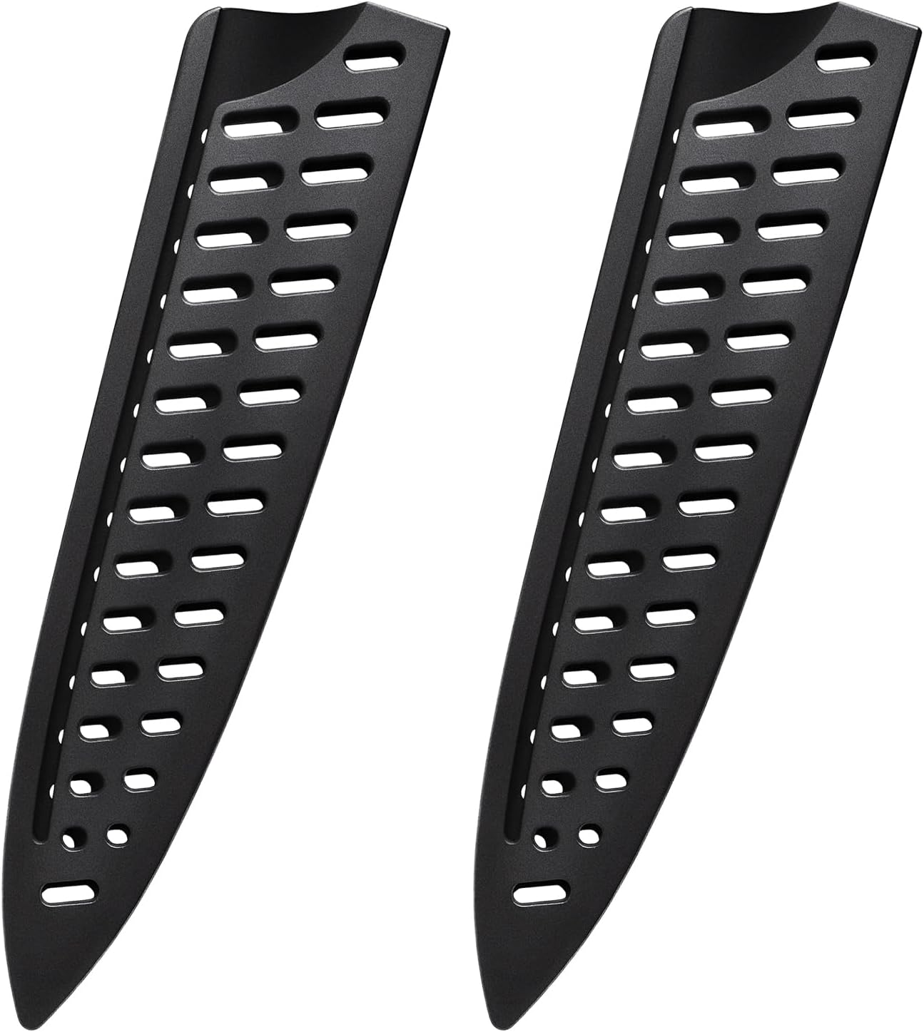 2 Pcs Safety Knife Cover Sleeves for 5 Inch General-Purpose Knife Sheath Blade Protector for Home Kitchen PP Universal Knife Sheath for Knife Protection Black