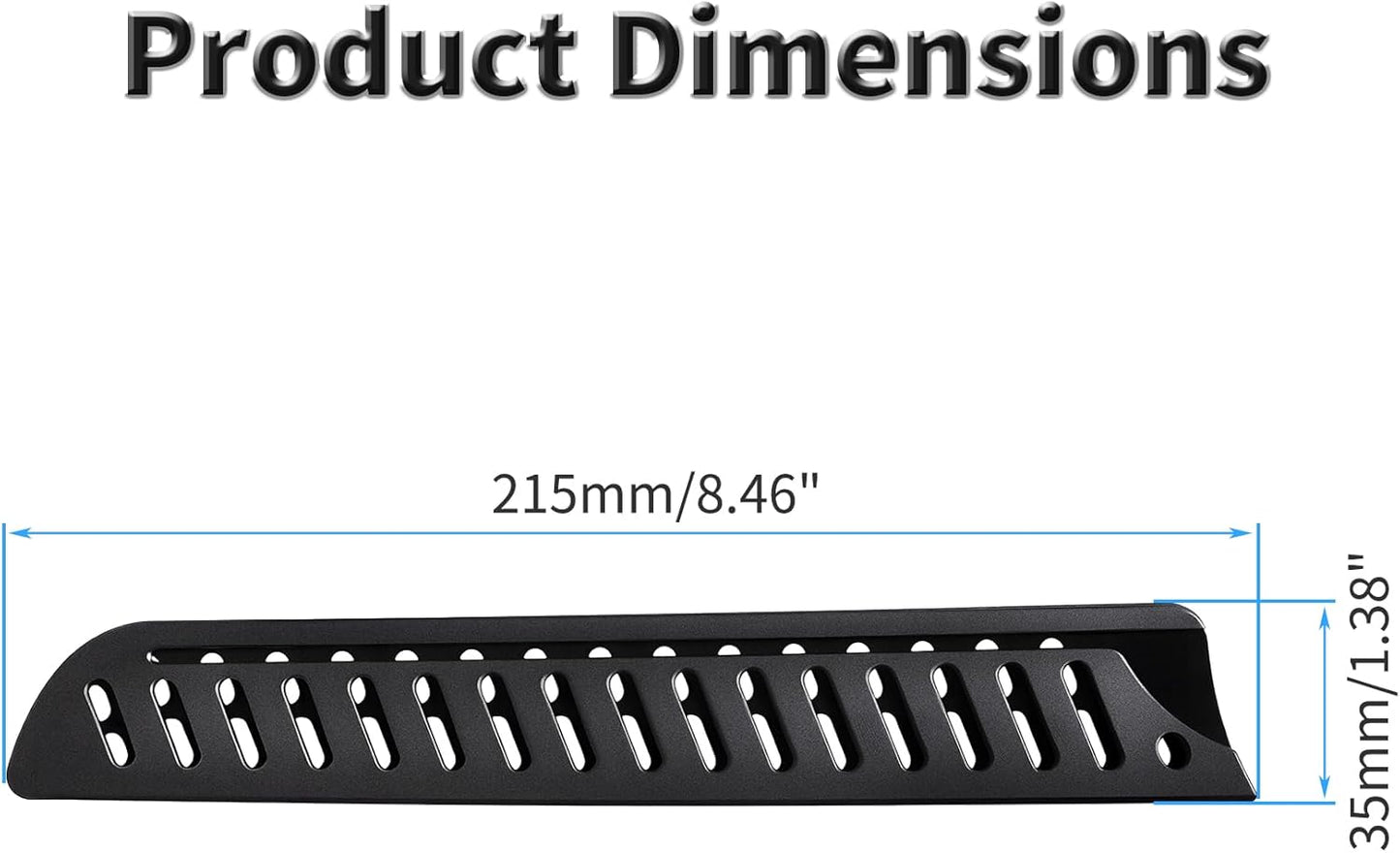 2 Pcs Safety Knife Cover Sleeves for 5 Inch General-Purpose Knife Sheath Blade Protector for Home Kitchen PP Universal Knife Sheath for Knife Protection Black