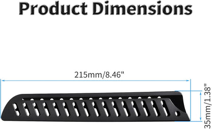 2 Pcs Safety Knife Cover Sleeves for 5 Inch General-Purpose Knife Sheath Blade Protector for Home Kitchen PP Universal Knife Sheath for Knife Protection Black