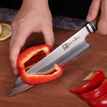 Chef Knife 8 Inch, Japanese Damascus Kitchen Knife, VG10 Steel | High Carbon Stainless Steel, Ultra Sharp Chef Knife Ergonomic Handle with GIFT BOX