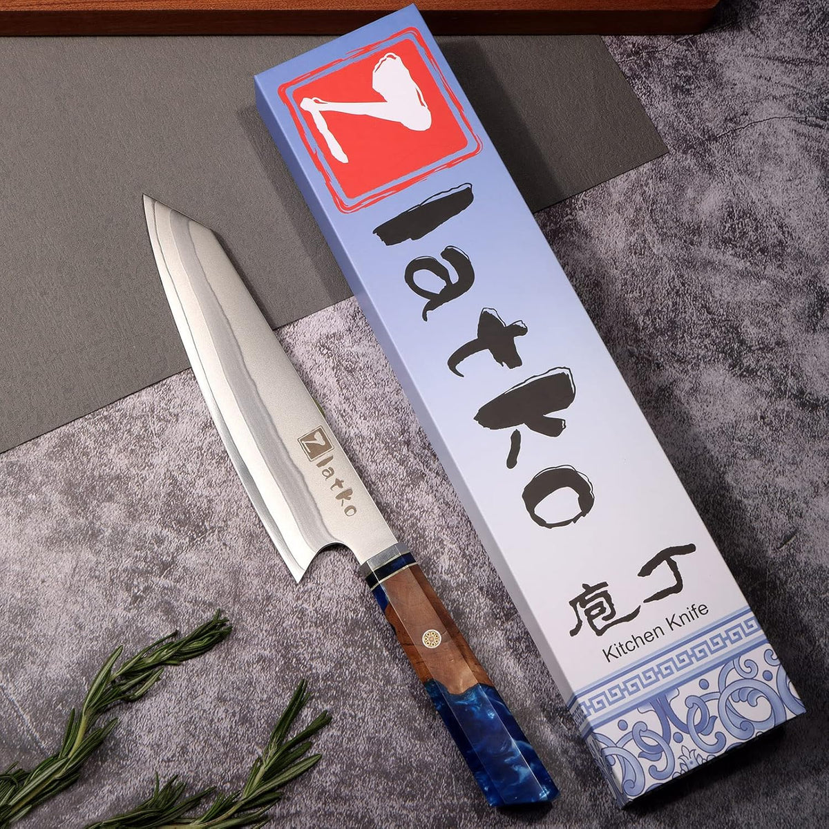 Chef Knife 8 Inch, Japanese Damascus Kitchen Knife, VG10 Steel | High Carbon Stainless Steel, Ultra Sharp Chef Knife Ergonomic Handle with GIFT BOX