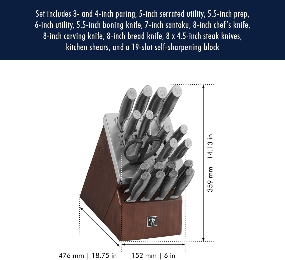 J.A. International Graphite 14-pc Self-Sharpening Block Set