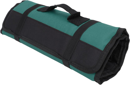 Chef Knife Roll Bag, 20 Slots Canvas Knife Carrying Case Pocket Knife Case Knife Travel Case Roll up Knife Bag Knife Storage Bag for Home Kitchen Travel Camping (Red)