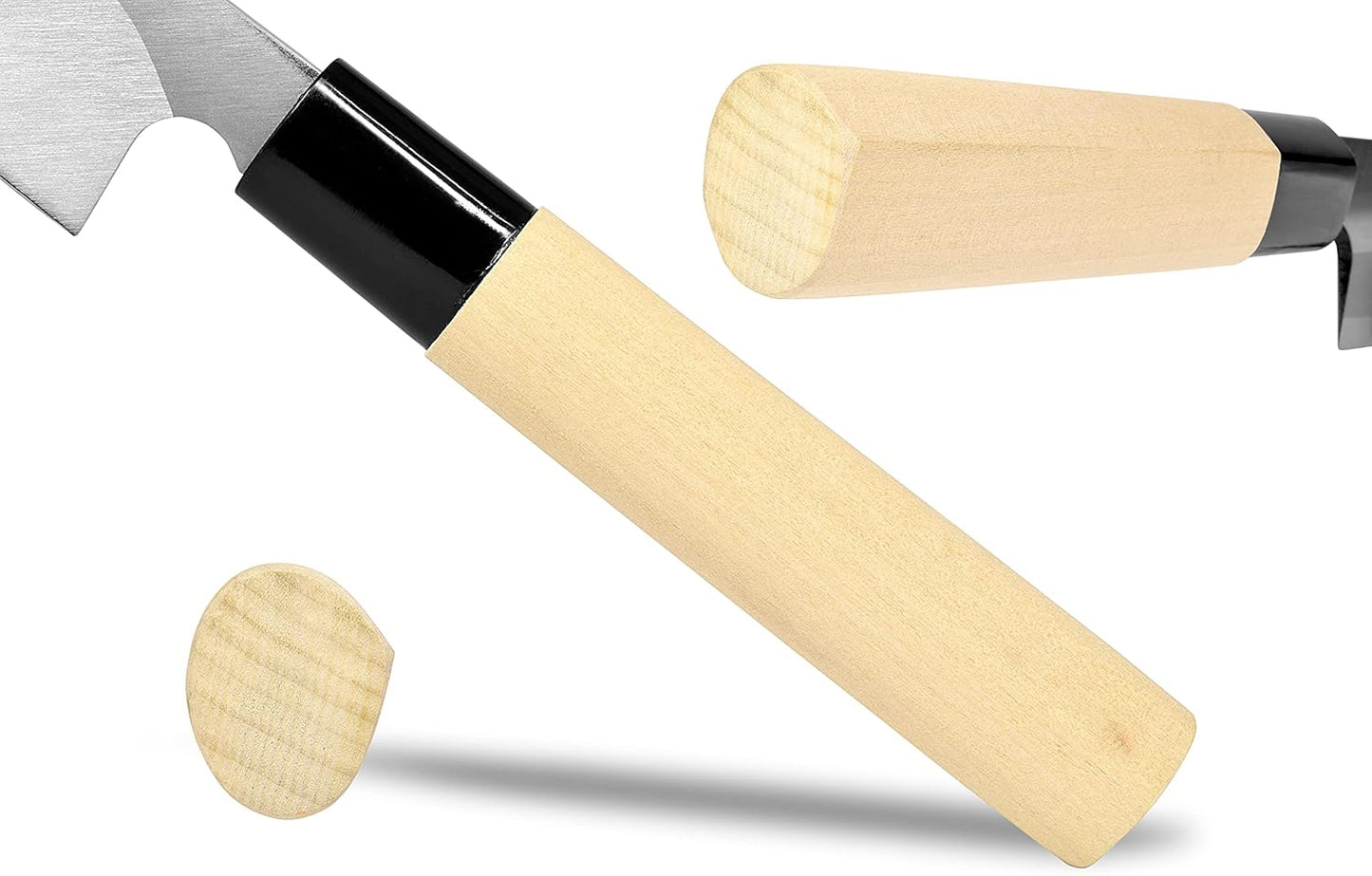 Japanese Sashimi Knife 210mm (8.2 in) – White Steel #2, Magnolia Wood Handle – Sushi Knife, Yanagiba Style – Made in Seki Japan