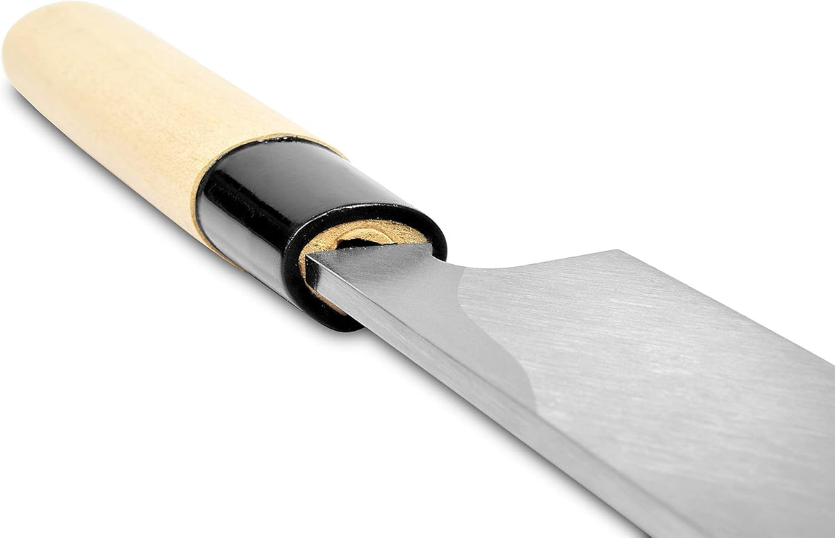 Japanese Sashimi Knife 210mm (8.2 in) – White Steel #2, Magnolia Wood Handle – Sushi Knife, Yanagiba Style – Made in Seki Japan