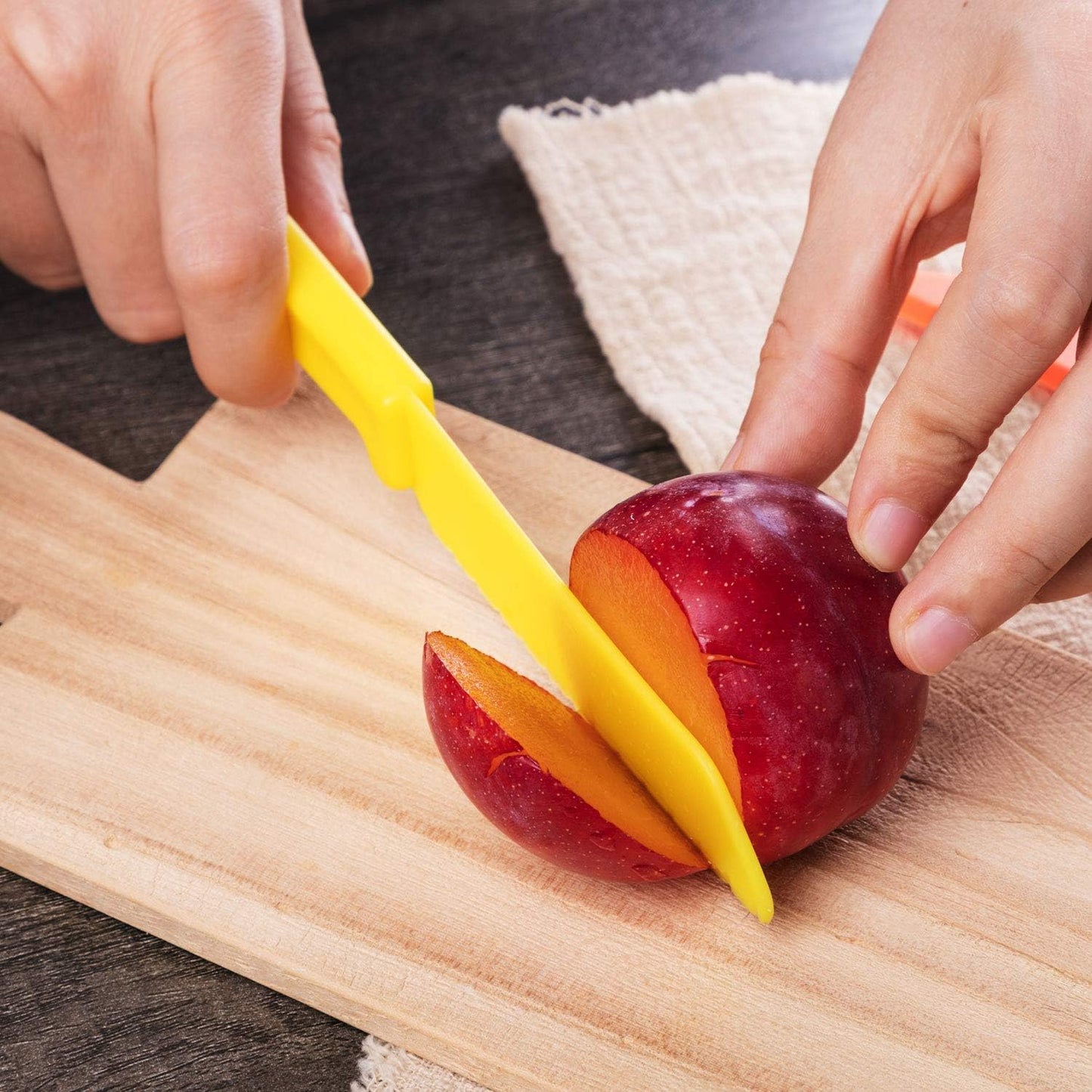 10 Pcs Kid Knife Plastic Kids Safe Knives for Real Cooking | kid knife,kids knife set for real cooking,nylon,kitchen cooking set bulk,children toddler cooking