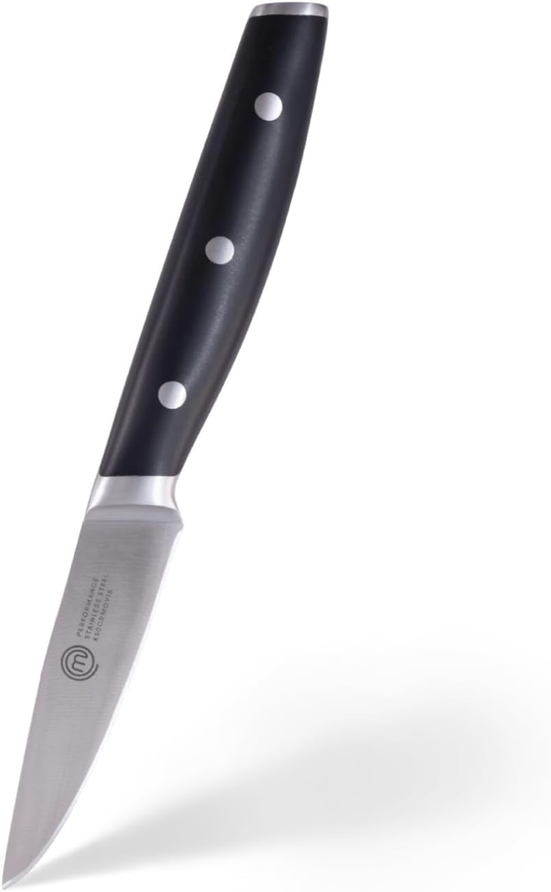 Chef Knife Set with Bag, Knife Roll Set with 5 Professional Quality Kitchen Knives for Precision Home Cooking, High Carbon Stainless Steel Blades & Triple Riveted Handles