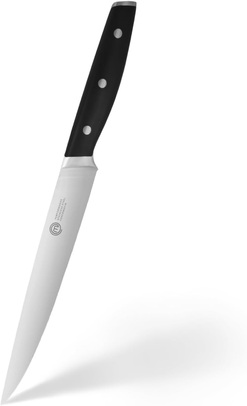 Chef Knife Set with Bag, Knife Roll Set with 5 Professional Quality Kitchen Knives for Precision Home Cooking, High Carbon Stainless Steel Blades & Triple Riveted Handles