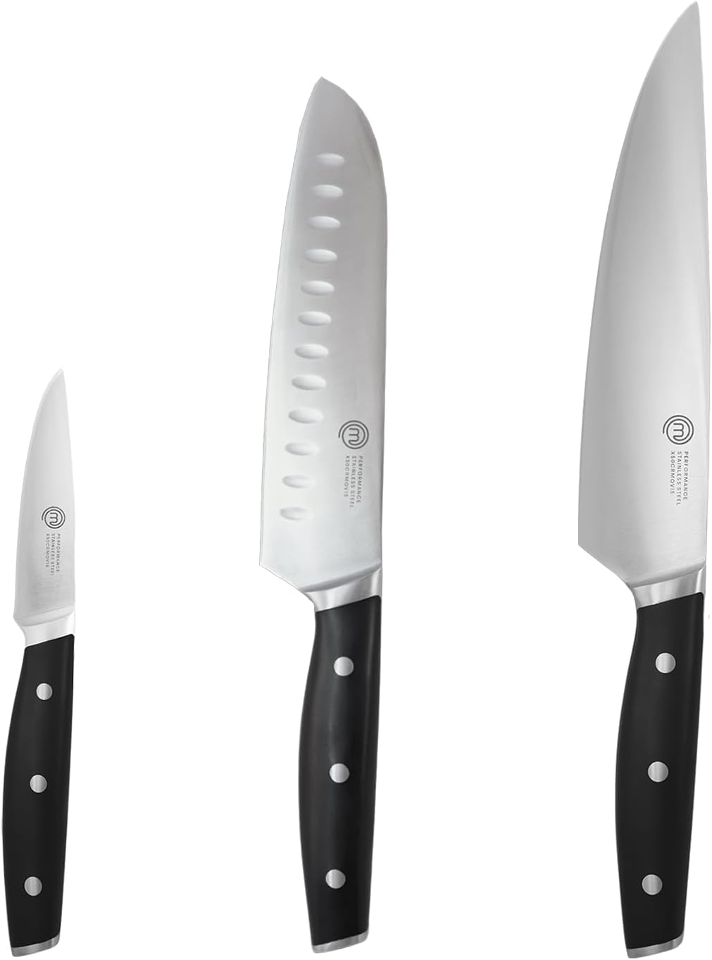 Chef Knife Set with Bag, Knife Roll Set with 5 Professional Quality Kitchen Knives for Precision Home Cooking, High Carbon Stainless Steel Blades & Triple Riveted Handles