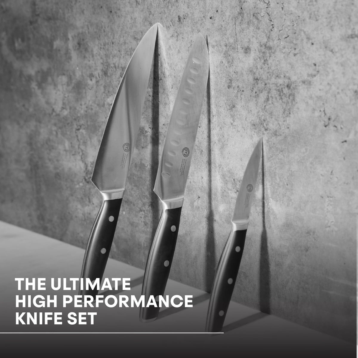 Chef Knife Set with Bag, Knife Roll Set with 5 Professional Quality Kitchen Knives for Precision Home Cooking, High Carbon Stainless Steel Blades & Triple Riveted Handles