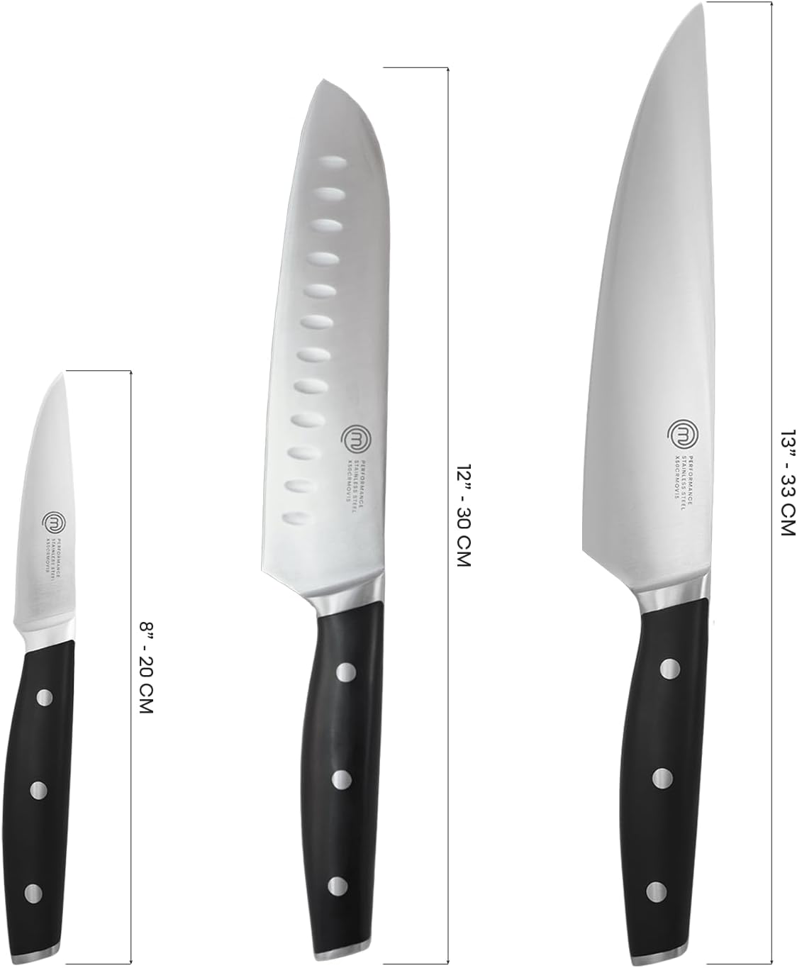 Chef Knife Set with Bag, Knife Roll Set with 5 Professional Quality Kitchen Knives for Precision Home Cooking, High Carbon Stainless Steel Blades & Triple Riveted Handles