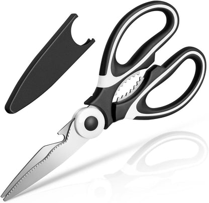 Kitchen Shears - Kitchen Scissors Heavy Duty Stainless Steel Food Shears for Cutting Meat, Fish, Poultry Shears Multipurpose Utility Scissors