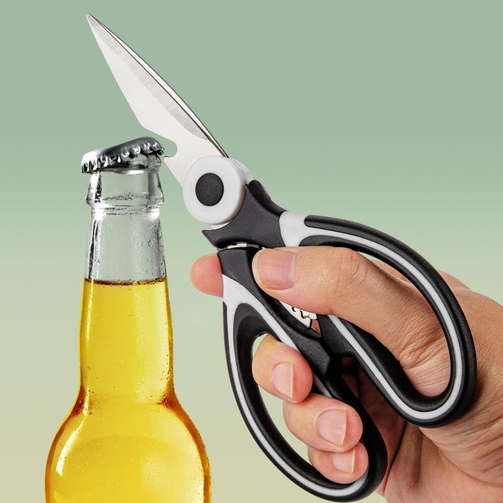 Kitchen Shears - Kitchen Scissors Heavy Duty Stainless Steel Food Shears for Cutting Meat, Fish, Poultry Shears Multipurpose Utility Scissors