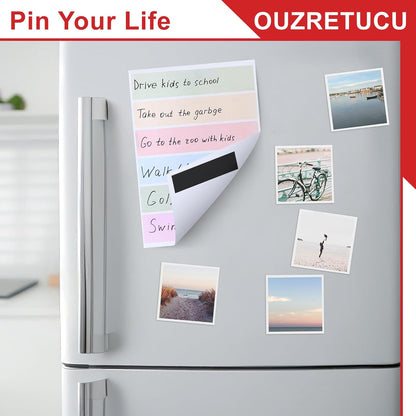 Magnetic Strips with Adhesive Backing,20 Pack Strong Self Sticky Back Magnet Tapes - 3" x 0.79" (75 x 20 x 2 mm), Flexible Durable Stick on Magnets for Fridge, DIY, Crafts, Teacher, Photo