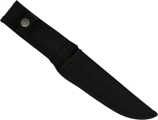 Outdoors Fixed Blade Knife - 12.5-in Overall, Satin Finish Stainless Steel Blade, Wood Handle, Includes Nylon Sheath - Hunting, Camping, Survival - ER-012
