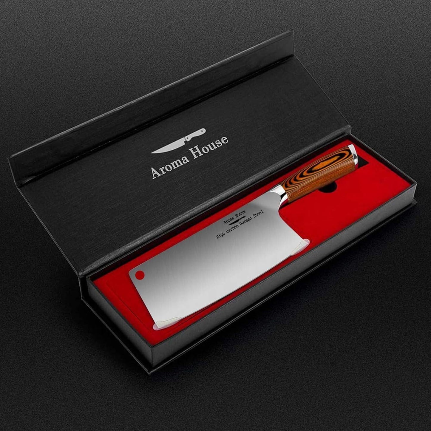Cleaver Knife Ultra Sharp Meat Cleaver 7 inch Butcher Knife. High Carbon German Stainless Steel Chef Knives for Kitchen and Restaurant