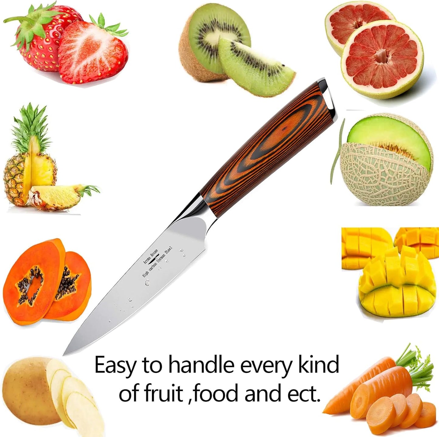 Cleaver Knife Ultra Sharp Meat Cleaver 7 inch Butcher Knife. High Carbon German Stainless Steel Chef Knives for Kitchen and Restaurant