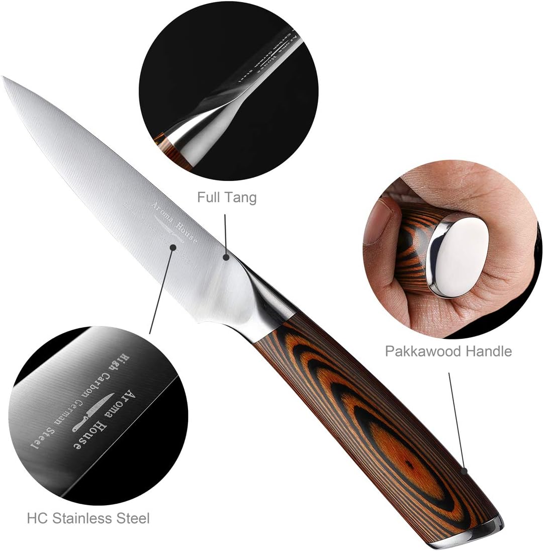 Cleaver Knife Ultra Sharp Meat Cleaver 7 inch Butcher Knife. High Carbon German Stainless Steel Chef Knives for Kitchen and Restaurant