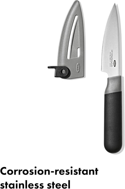 Good Grips 5 in Serrated Utility Knife with Locking Sheath