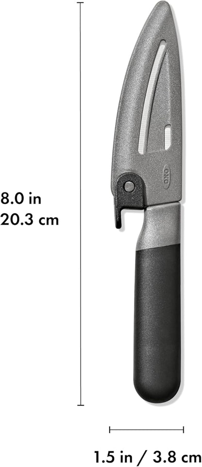 Good Grips 5 in Serrated Utility Knife with Locking Sheath
