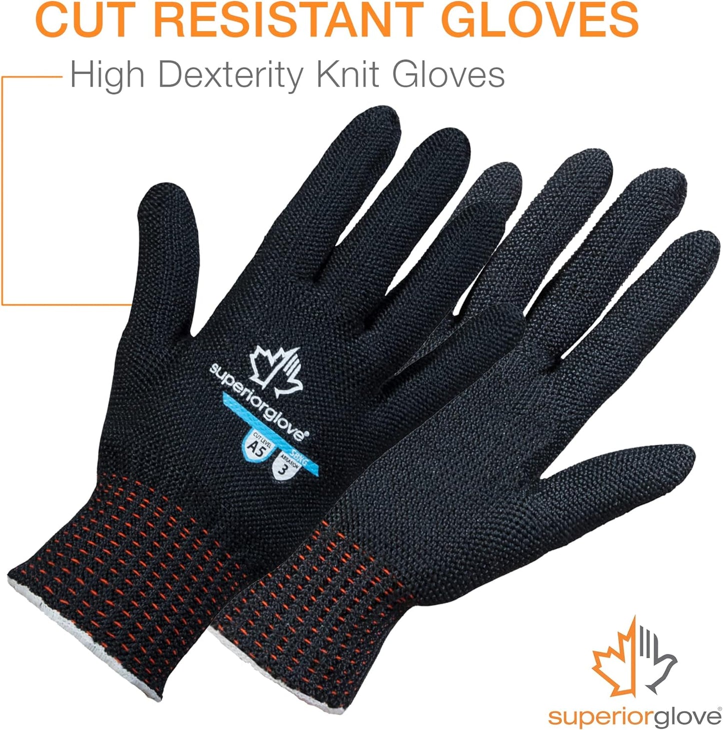 Contender Cut & Heat Resistant Gloves - Black, Ambidextrous, Reusable, Adult, 1 Count